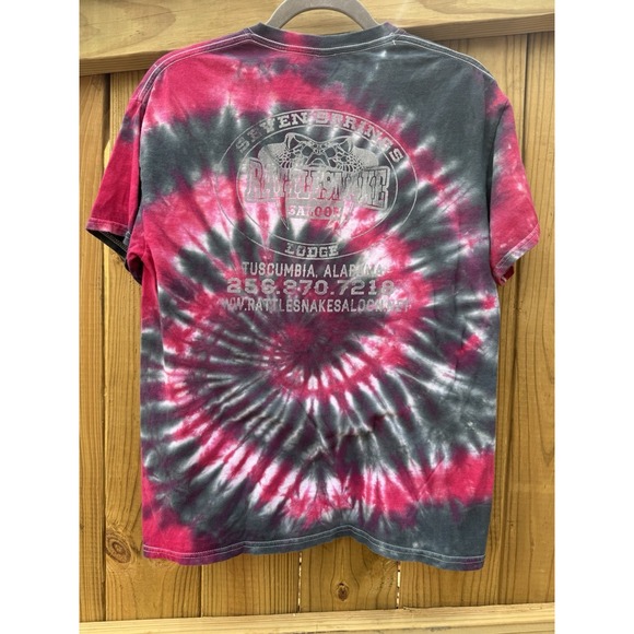 Vintage Seven Springs Rattlesnake Saloon AL Tie Dyed Tshirt Women's‎ Size Medium - Picture 4 of 5